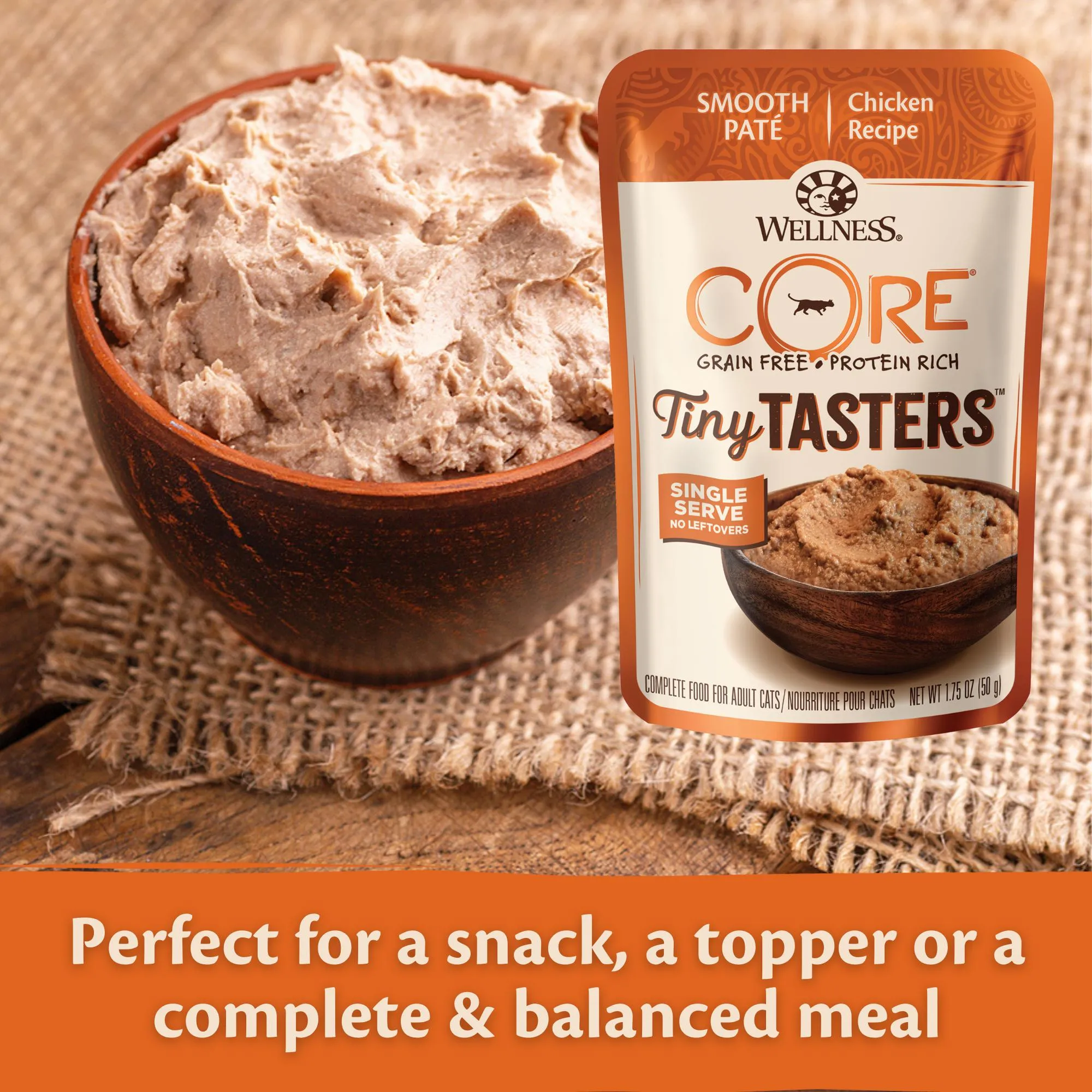Wellness CORE Tiny Tasters Paté Poultry Variety Pack Wet Cat Food 12 x 50g^^^